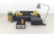 Boavista/Toronto loungebank chaise longue - Sooty - 3-delig - links