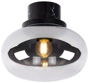 Lucide Lorena plafondlamp 23cm 40W marmer donker