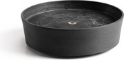 Ecopotsonderschotel op wielen - Rond - Dark Grey - Diameter 28,7 x H8,3 cm