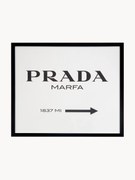 Ingelijste digitale print Prada Marfa