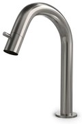 Hotbath Buddy Fonteinkraan - U uitloop 11.8cm - opbouw - geborsteld nikkel U001GN