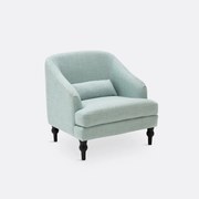 Fauteuil in getextureerde stof, Belva