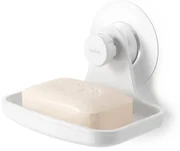 Umbra Flex zeepbakje - 13x10x9cm - zelfklevend -ABS Wit 1021301-660