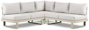 Hoek loungeset 5 personen Aluminium Taupe  Lifestyle Garden Furniture Lorenzo