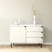 Tenzo Corner Klein Dressoir Wit - 118x43x77cm.