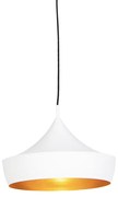 Scandinavische hanglamp wit met goud - Depeche-Paul Modern E27 Scandinavisch rond Binnenverlichting Lamp