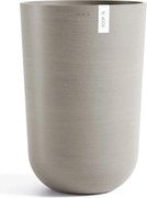 Ecopots bloempot Oslo High 52 - Rond - Taupe - Diameter 35 x H51,5 cm