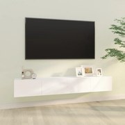 vidaXL Tv-meubelen 2 st wandgemonteerd 100x30x30 cm bewerkt hout wit