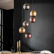 Trapse Hanglamp Metalen Bollen