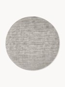 Rond handgeweven viscose vloerkleed Jane