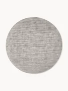Rond viscose vloerkleed Jane, handgeweven