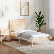 vidaXL Bedframe massief hout 75x190 cm 2FT6 Small Single