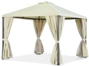 Beige tuinpaviljoen Madrid 3 x 3m Garden Point Premium