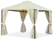 Beige tuinpaviljoen Madrid 3 x 3m Garden Point Premium