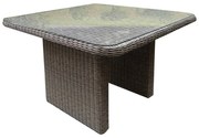 Bilbao lounge-diningtafel 110x110xH70 cm grijs