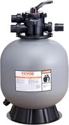 VEVOR Zandfiltersysteem 55 GPM Flowfiltersysteem 558,8 mm zandfilter 1-1/2 inch inlaat-/uitlaatdiameter Filtertank HDPE-filterpomp 7-weg meerwegklep Zandfilterpomp 506 x 506 x 855 mm