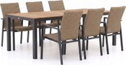 Diningset Manifesto  | 6 personen polywood | Tuinset stapelbaar | 7-delig | Kees Smit Tuinmeubelen