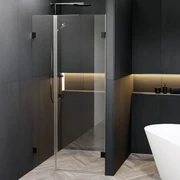 Riho Scandic X102 douchedeur rechtsdraaiend 90x200cm zwart mat
