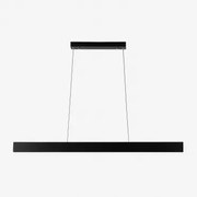 Led Lineaire Hanglamp 120 Cm Van Aluminium Astley Zwart - Sklum