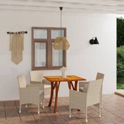 vidaXL 5-delige Tuinset beige