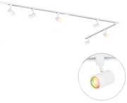 Smart railsysteem met 6 spots wit 1-fase 300cm incl. Wifi GU10 - Iconic Jeana