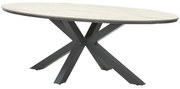 Garden Impressions Tulli tuintafel 280 x 140 cm ovaal - light teak Vironwood