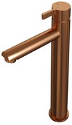 Brauer Copper Edition Wastafelmengkraan opbouw - hoog - model E PVD - geborsteld koper 5-GK-002-HD1