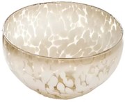 Schaal glas - schaal Oyster Vanillia Bean - schaal wit & beige