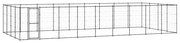 vidaXL Hondenkennel 43,56 m² staal