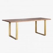 Rectangulaire Eettafel 220x105 Cm Van Acaciahout Assier Acacia Bruin - Sklum