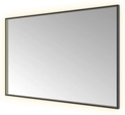 Hotbath &More Square rechthoekige spiegel 120x80cm geborsteld zwart PVD