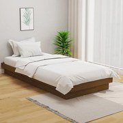 vidaXL Bedframe massief hout honingbruin 90x200 cm