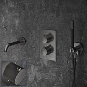 Saniclear Iron Stripes Pro inbouw badkraan verouderd ijzer - gunmetal