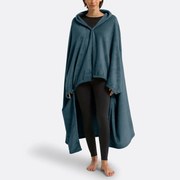 Fleece plaid met mouwen, recycled polyester, Javi