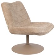 Zuiver Bubba Beige Draaifauteuil Retro Design