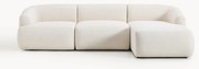 Modulaire bouclé hoekbank Sofia (3-zits)