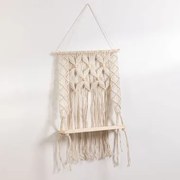 Wandtapijt Met Plank Van Katoen En Dennenhout Elizama C - Sklum