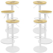 Pack 6 Vikin Stolen Houten Zitting