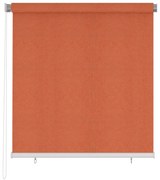 vidaXL Rolgordijn voor buiten 140x140 cm oranje