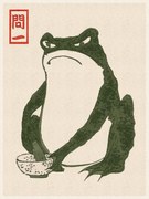 Kunstreproductie Japanese Grumpy Toad, Matsumoto Hoji