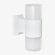 Led Buitenwandlamp In Aluminium Met 2 Fialon Lichtpunten Wit - Sklum