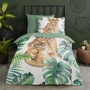 Good Morning Kinderdekbedovertrek JUNGLE 140x200/220 cm groen