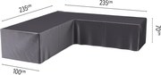 Platinum Aerocover loungesethoes hoekset - Ademende hoes voor loungeset met een 90° hoek (L-vorm) 235 x 235 x 100 x H70cm