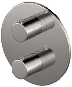Hotbath Cobber inbouw thermostaat afbouwdeel geborsteld nikkel