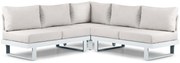 Hoek loungeset 5 personen Aluminium Wit  Lifestyle Garden Furniture Lorenzo