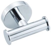 Fortifura Calvi Handdoekhaak - rond - dubbel - chroom Double_Towelhook_CHR
