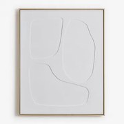 Handgeschilderd Decoratief Schilderij Met Helvon-reliëf 80 X 100 Cm & B - Sklum