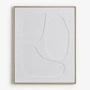 Handgeschilderd Decoratief Schilderij Met Helvon-reliëf 80 X 100 Cm & B - Sklum