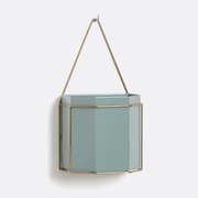 Wand bloempot in metaal B15 x D10 cm, Uyova