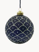 Handbeschilderde kerstballen Epoca, 4 stuks